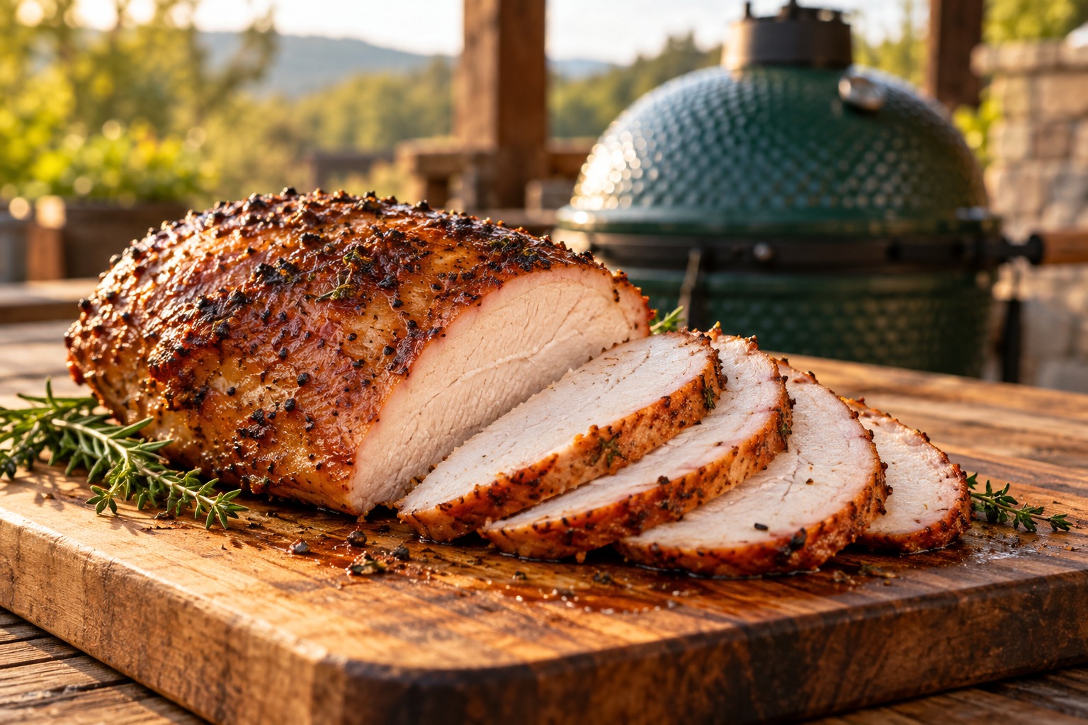 Big Green Egg Smoked Turkey Breast