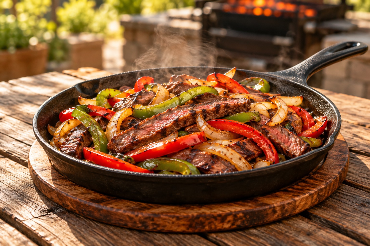 Cast Iron Fajita Platter