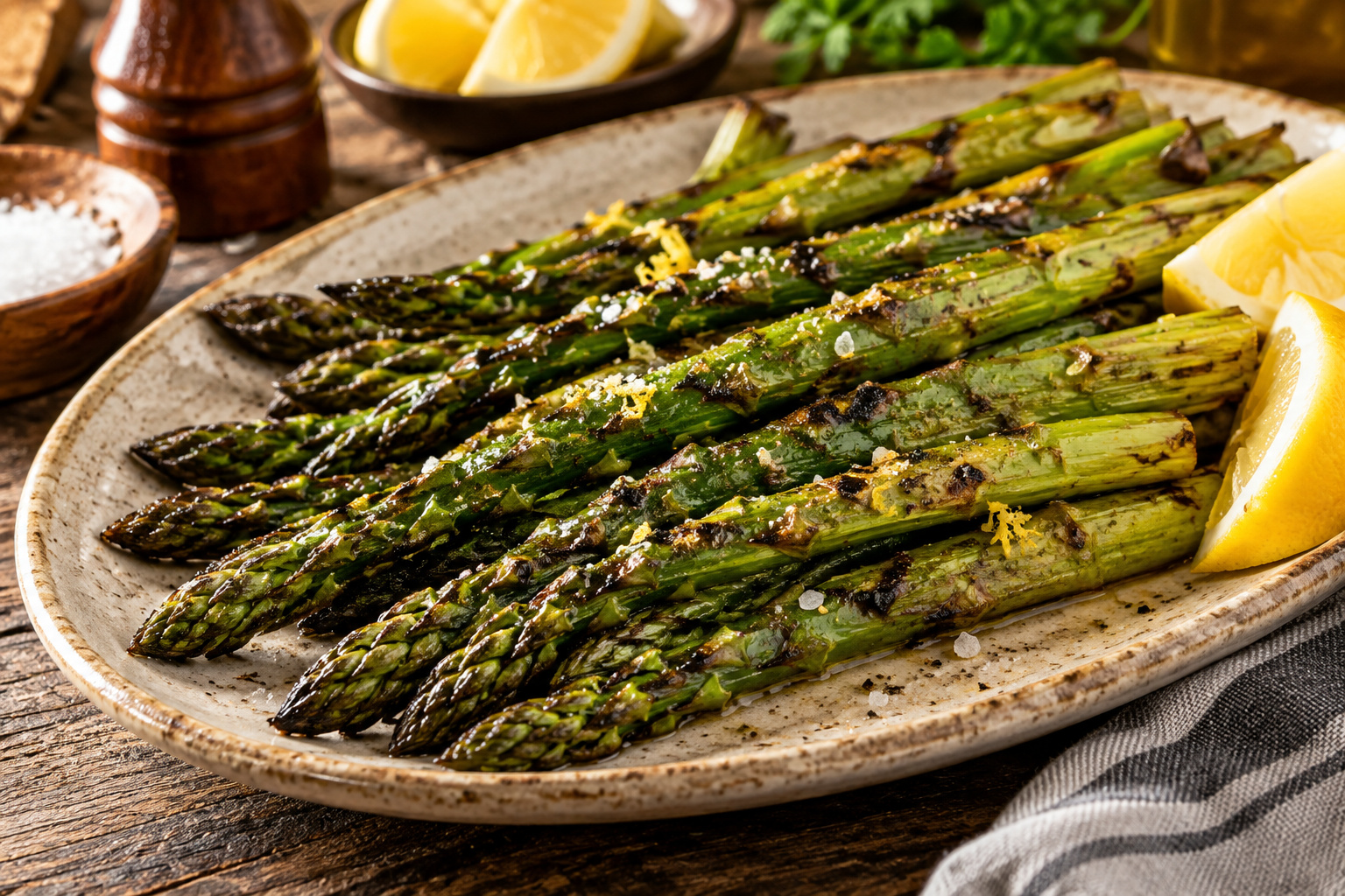 Grilled Asparagus with Parsley-Tarragon Chimichurri