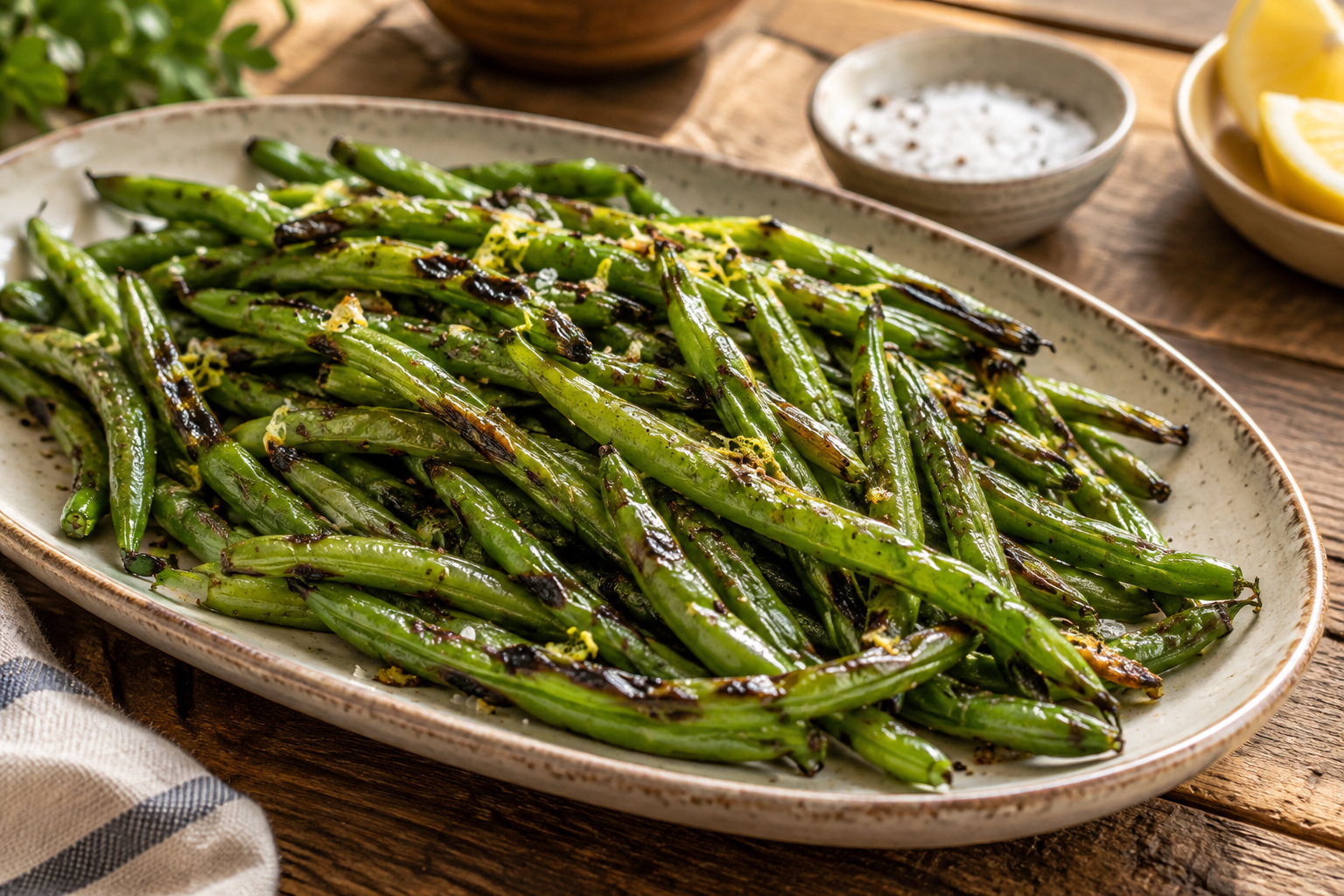 Grilled Green Beans
