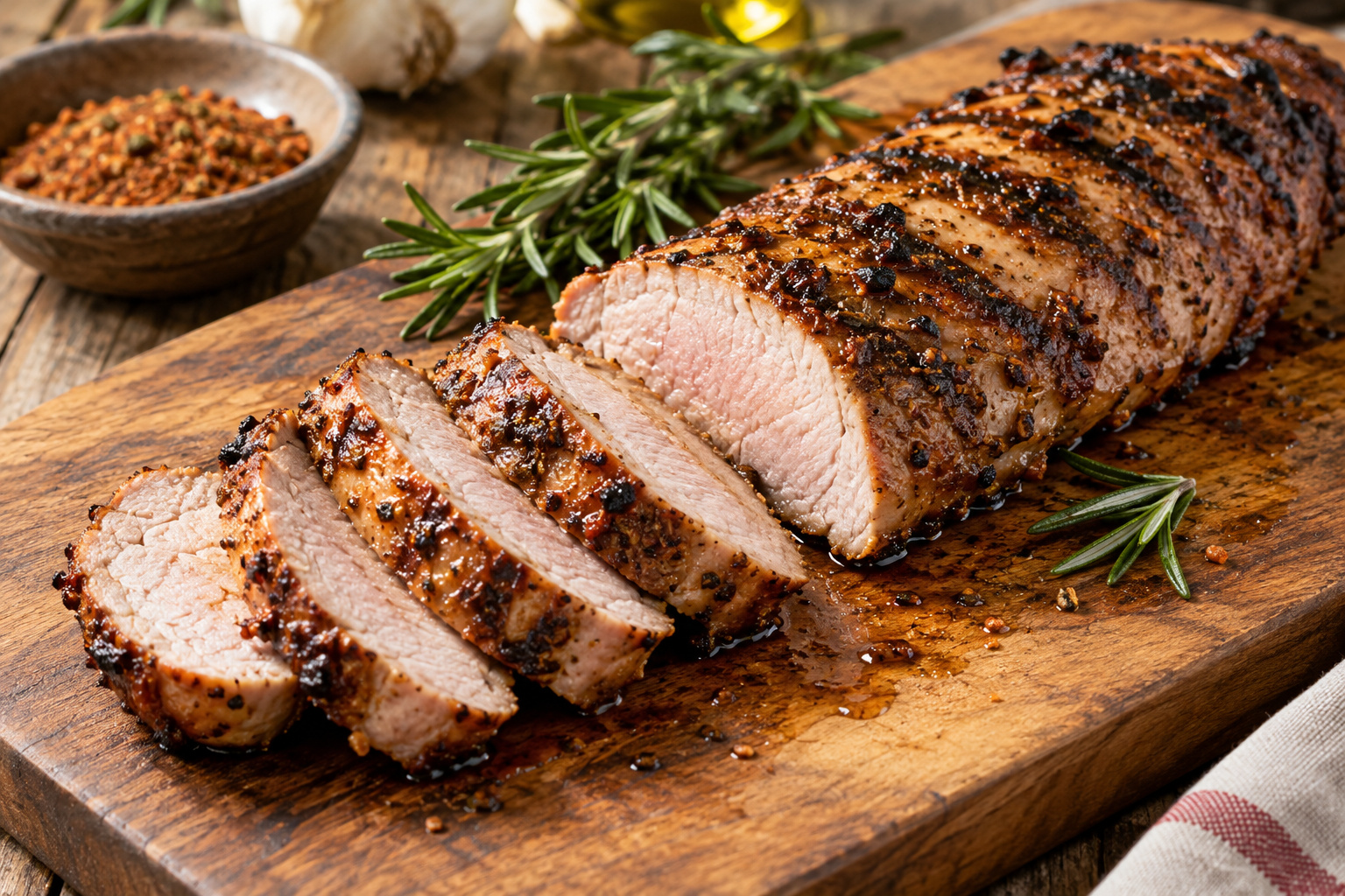 Grilled Rubbed Pork Tenderloin