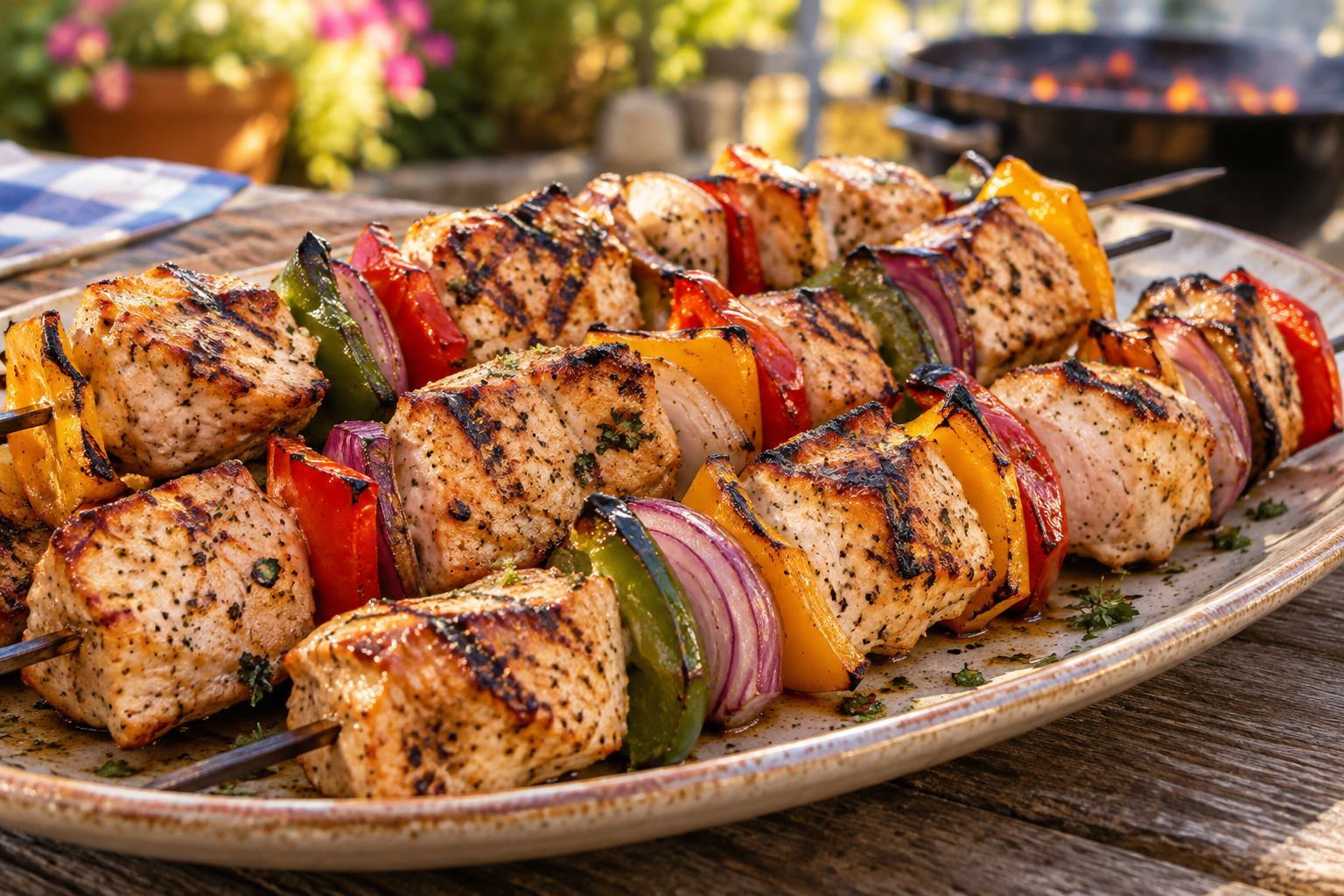 Grilled Turkey Kabobs