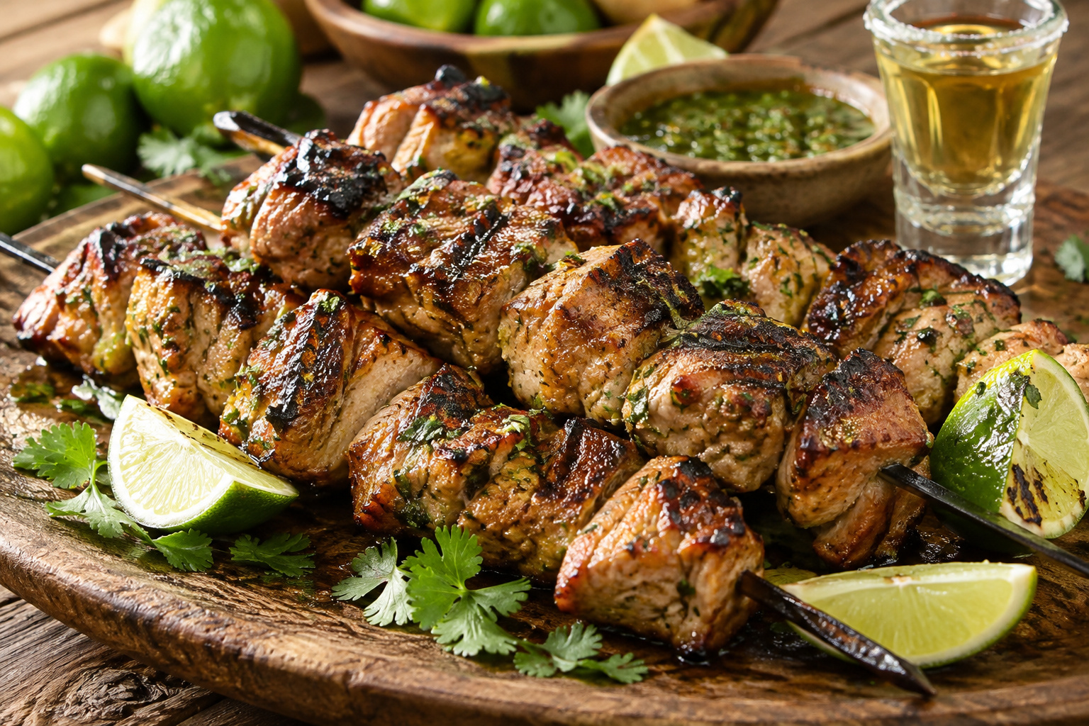 Lime & Tequila Pork Kabobs
