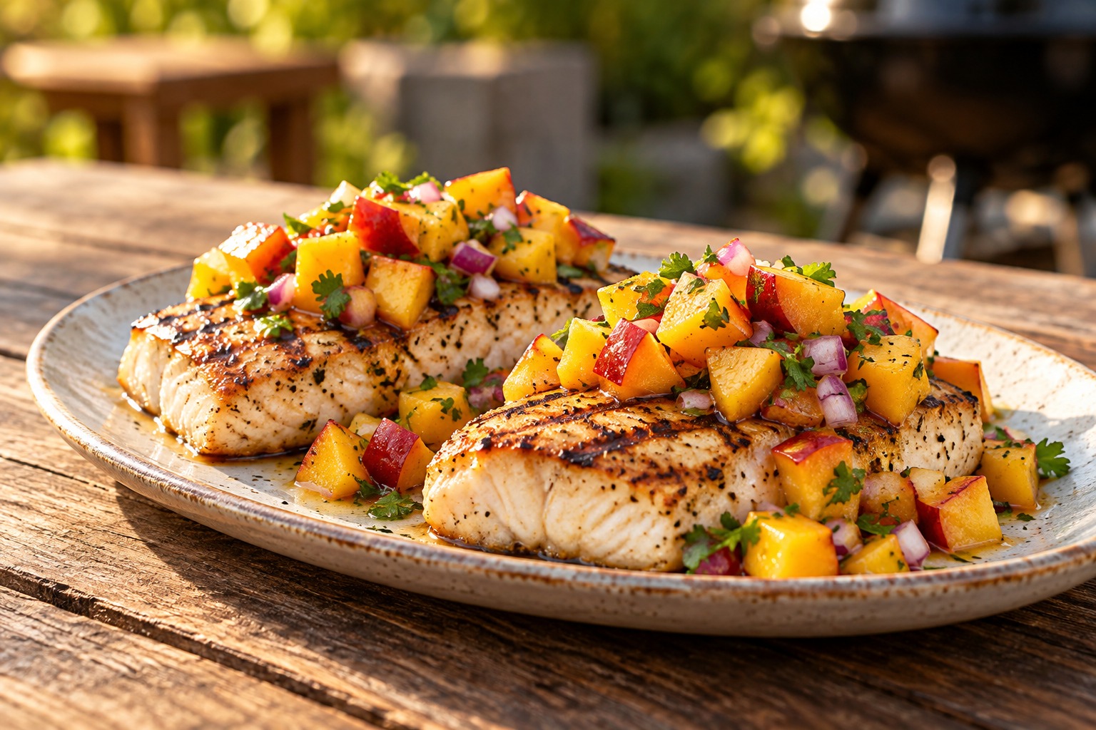 Mahi Mahi with Nectarine Salsa