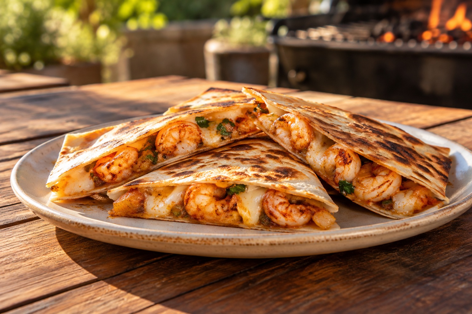Paprika Shrimp Quesadillas