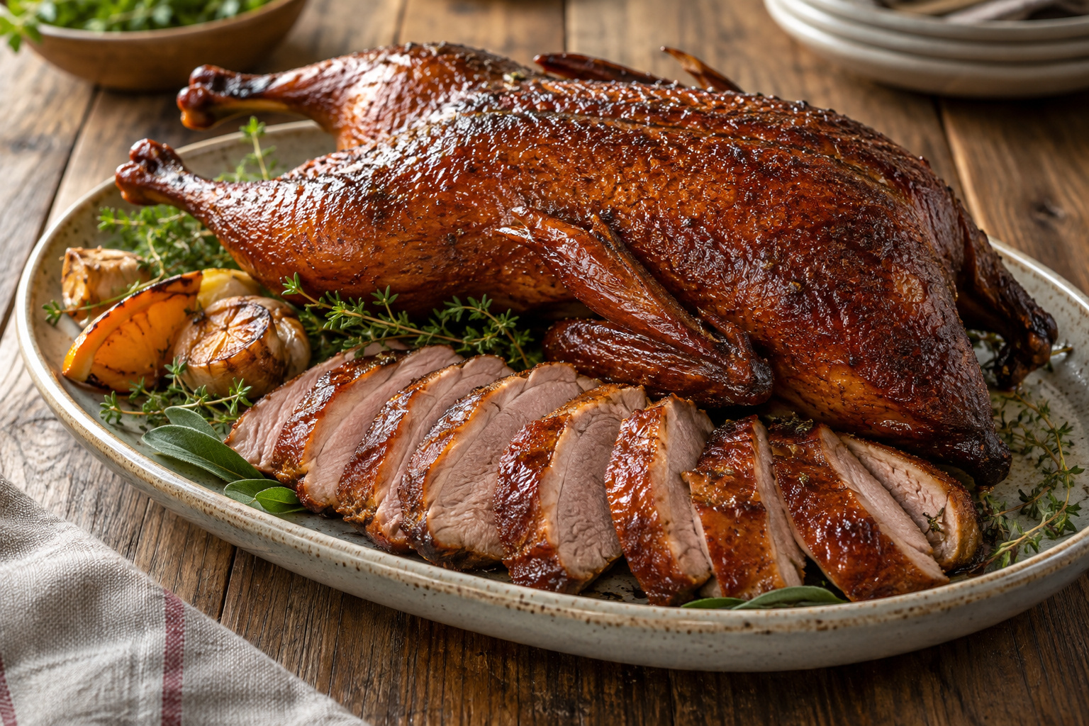 Simply Smoked Duck