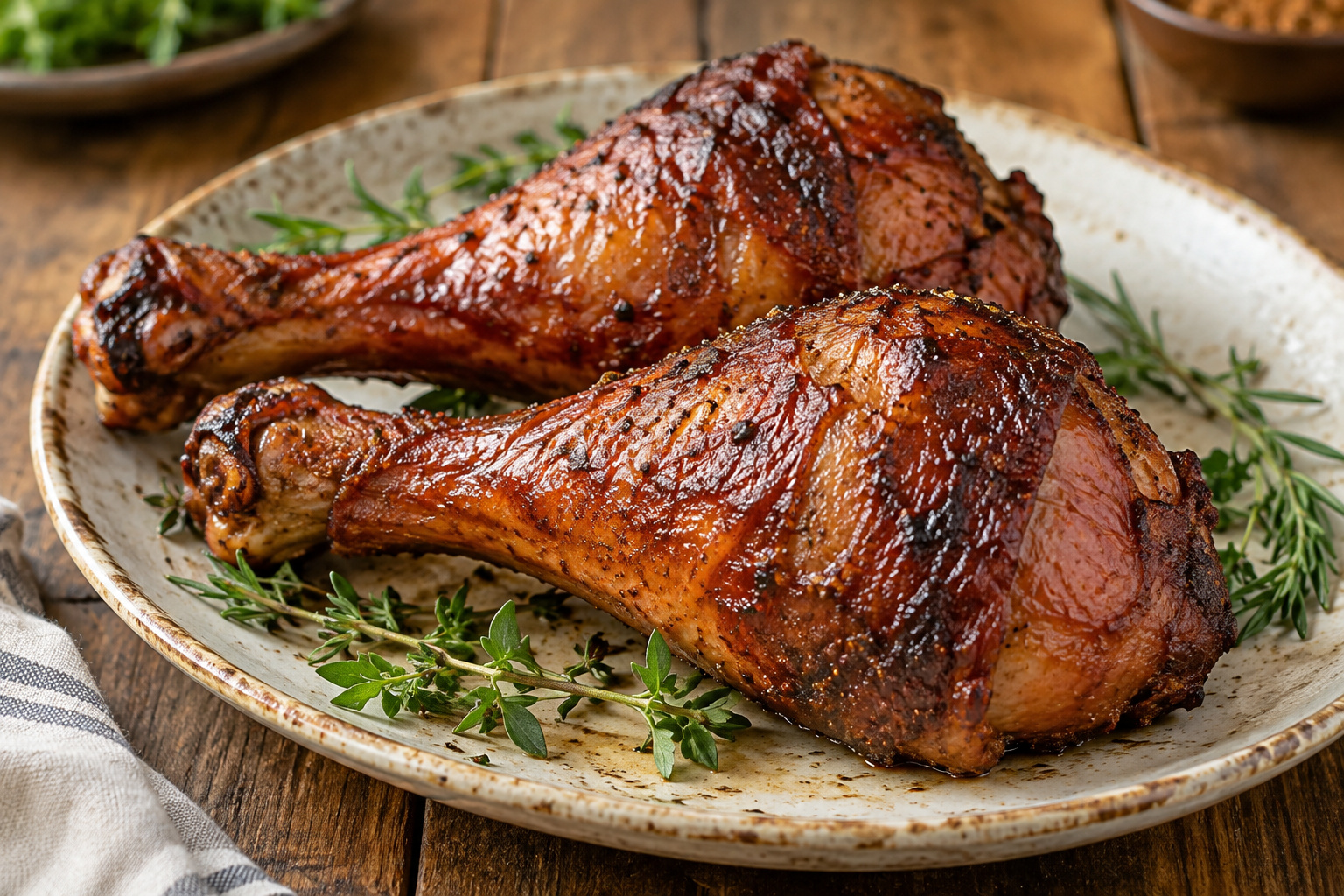 Smoked Turkey Drumsticks