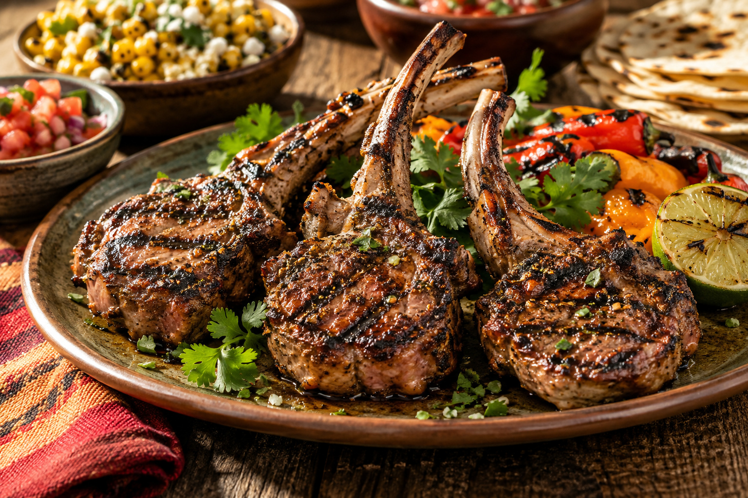 Southwestern Grilled Lamb Chops