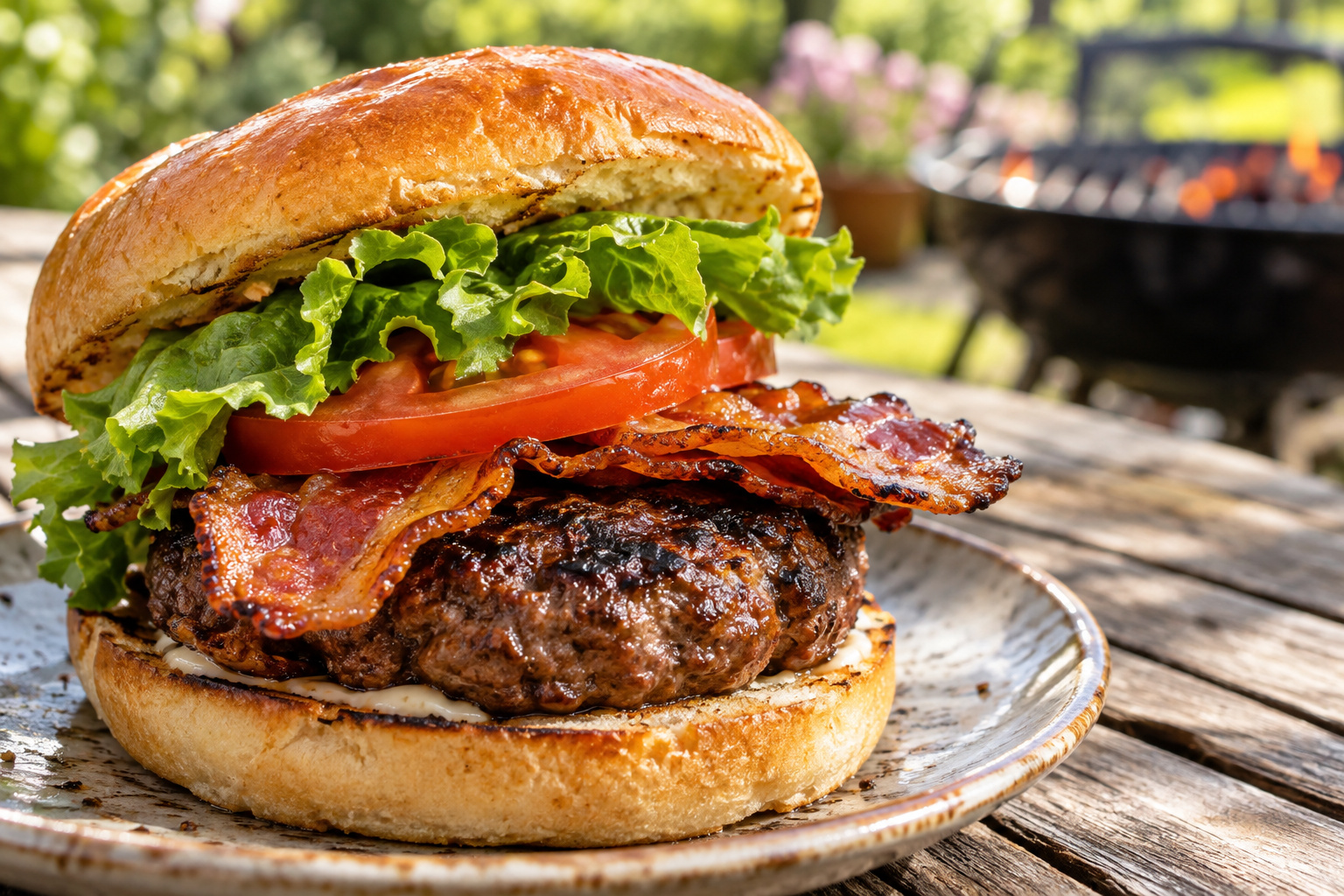 Venison Bacon Burgers